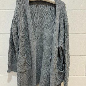 DARK GREY KNIT SWEATER